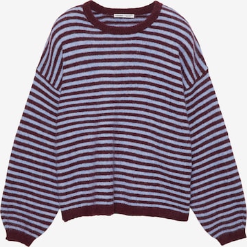 Pull&Bear Pulover | vijolična barva: sprednja stran