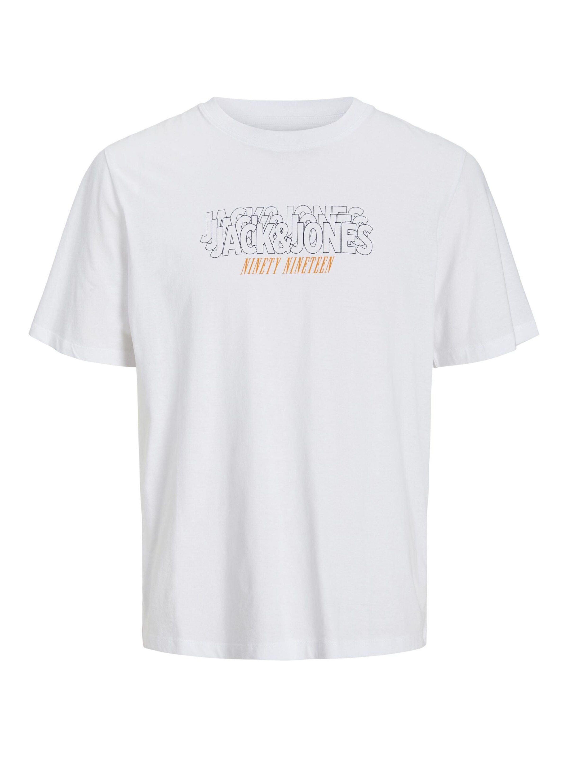 T-Shirt JACK & JONES en blanc : devant