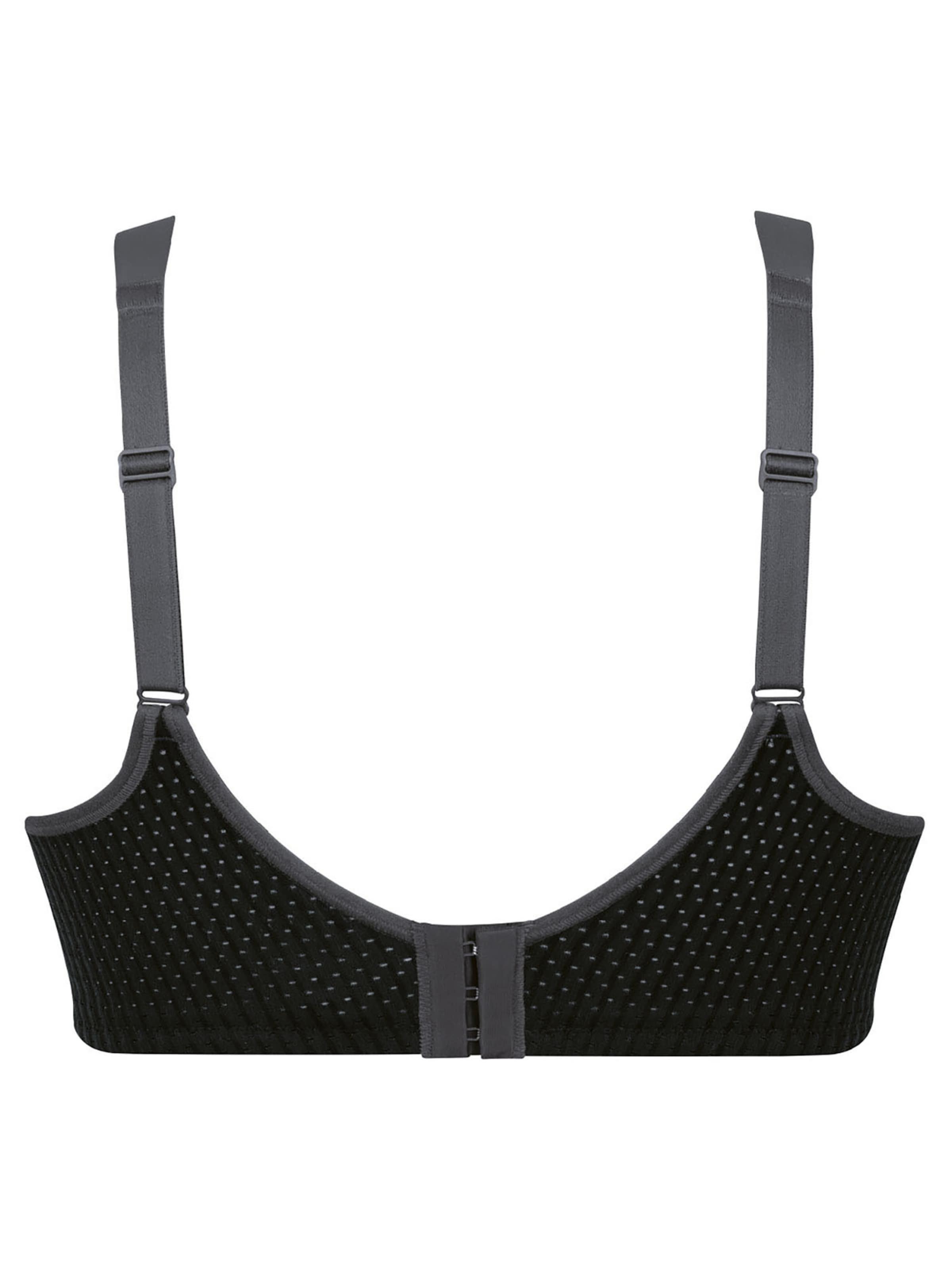 ANITA Bustier BH 'performance wireX'‌ in Schwarz