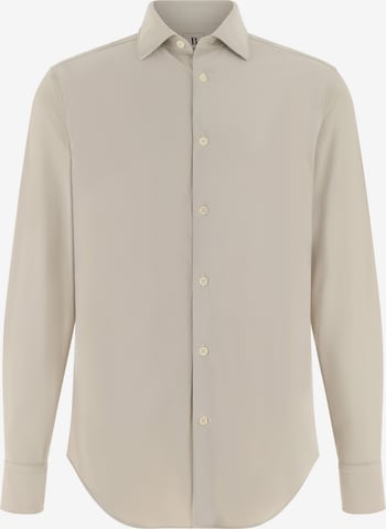 Chemise Boggi Milano en beige : devant