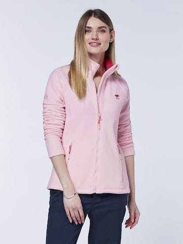 Polo Sylt Fleece Jacket in Pink: front