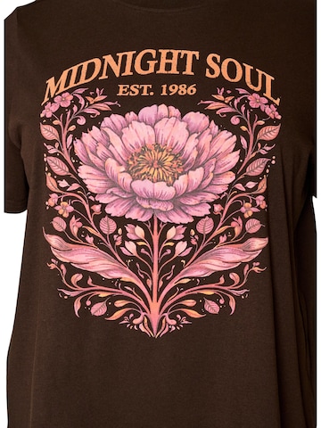 T-shirt Zizzi en marron
