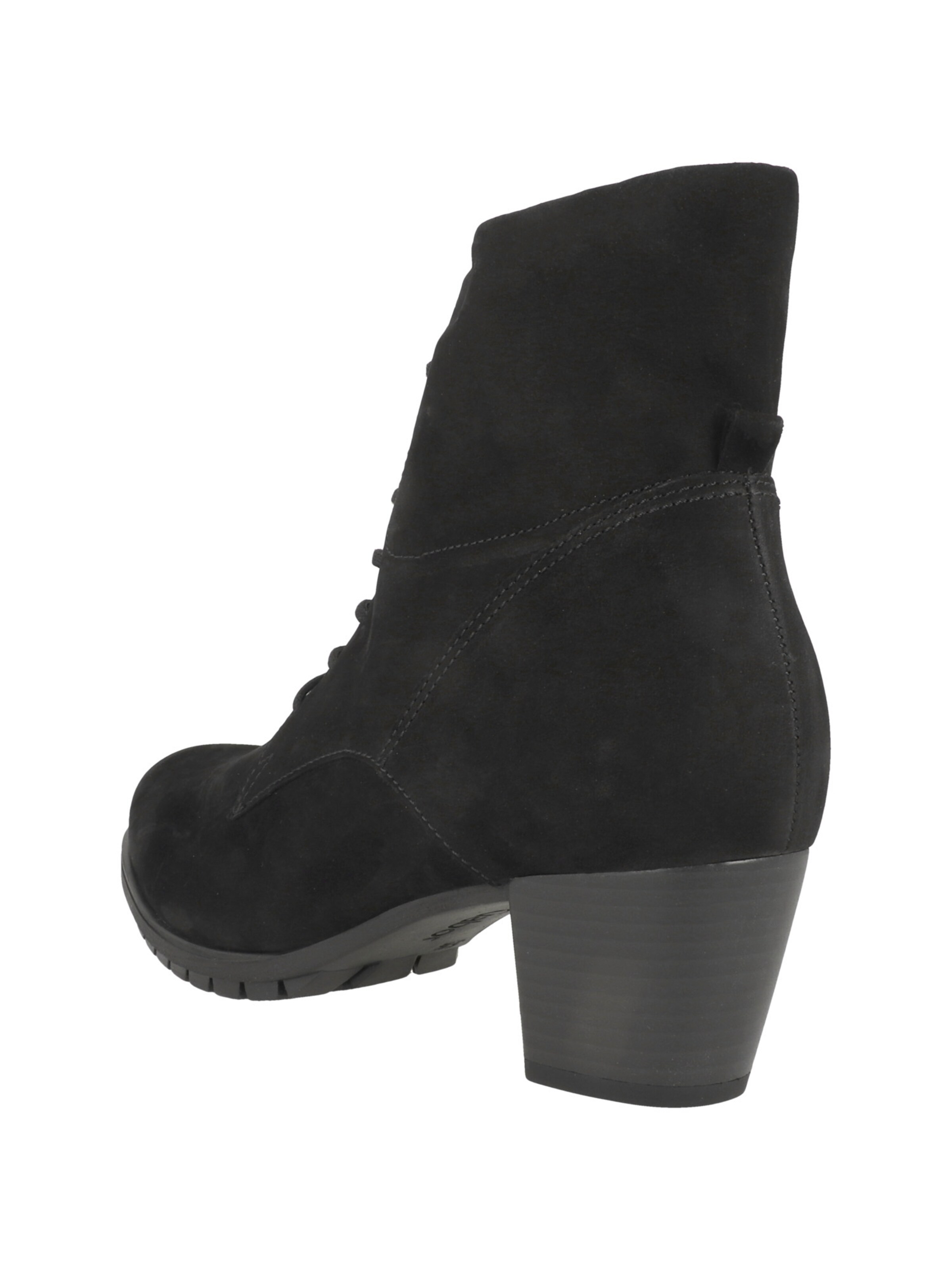 GABOR Schnürstiefelette in Schwarz