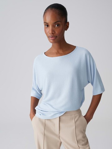 OPUS T-shirt 'Serifos' i blå: framsida