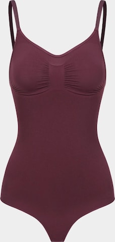 cfab - Body moldeador 'Sculpting Shapewear mit String' en rojo: frente