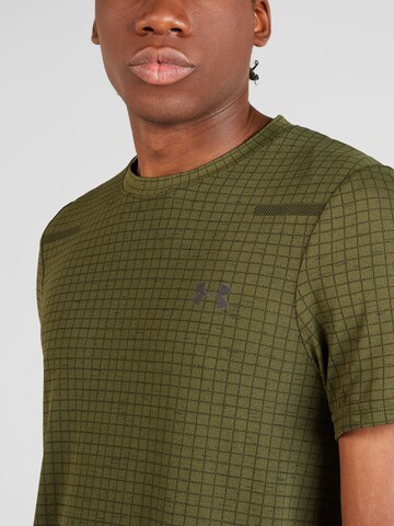 UNDER ARMOURTehnička sportska majica 'Grid' - zelena boja