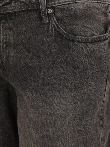 JACK & JONES Широка кройка Дънки 'JJICHRIS JJIORIGINAL' в черно