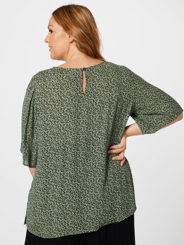 KAFFE CURVE Blouse 'Cliana Ami' in Groen