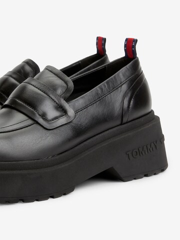 Tommy Jeans Slipper in Schwarz