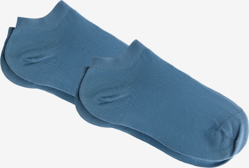 Albero Natur Füßlinge 'Bio-Baumwoll-Sneakersocken Unisex - 2er Pack' in Blau: Vorderseite
