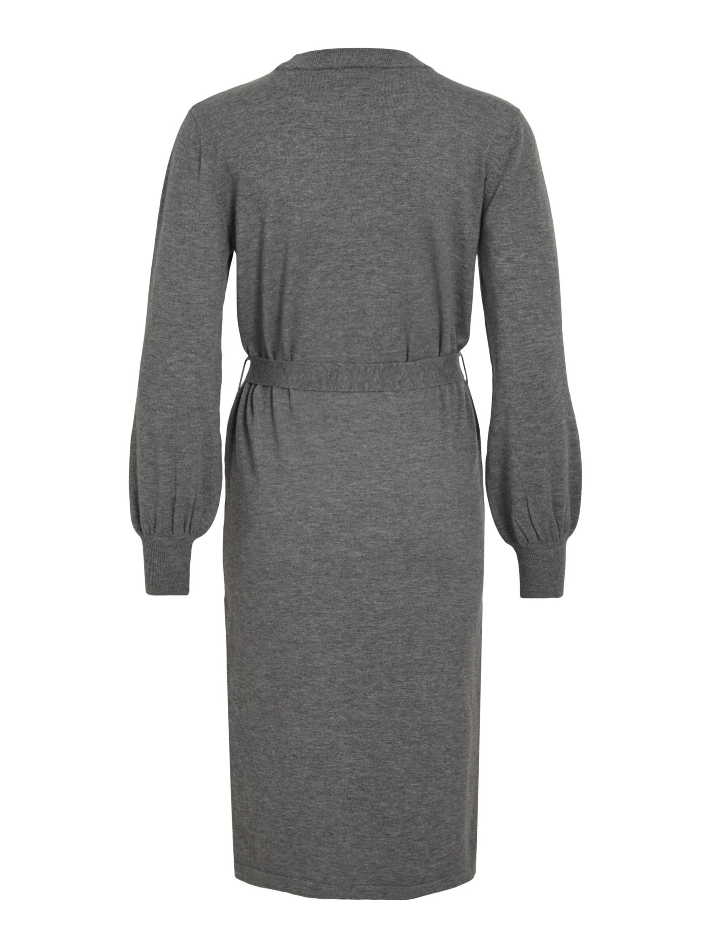 VILA - Vestido de punto en gris