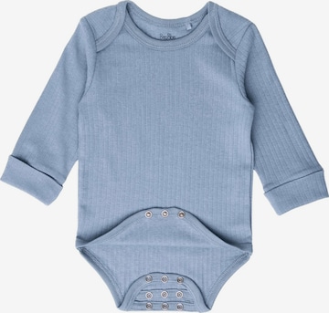 BergBiber Romper/Bodysuit 'Langarm Body AVA (mitwachsend)' in Blue: front