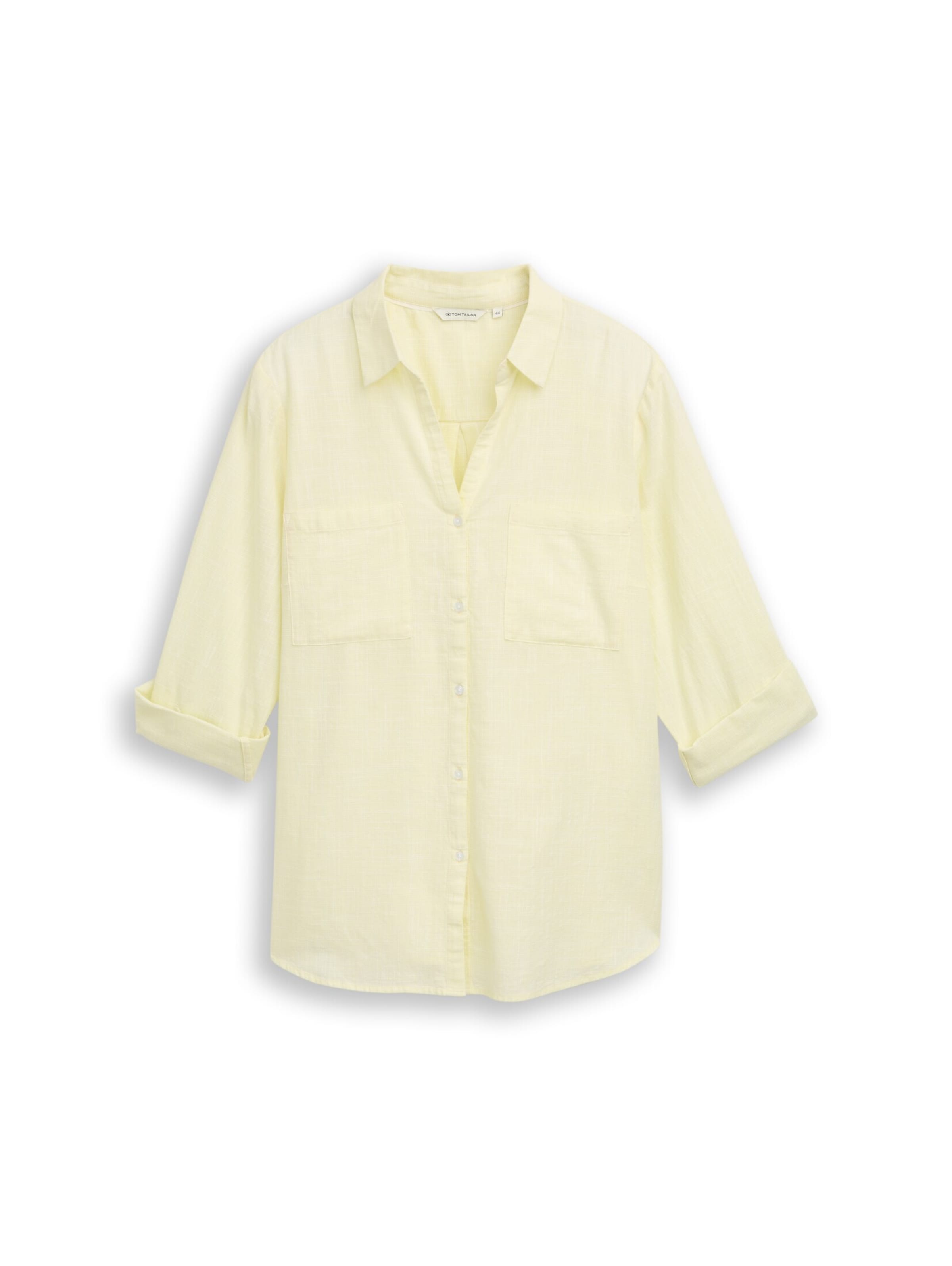 Tom Tailor Women + Blouse in de kleur Limoen, Productweergave