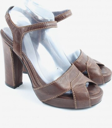 STRENESSE BLUE Sandals & High-Heeled Sandals in 39 in Brown: front