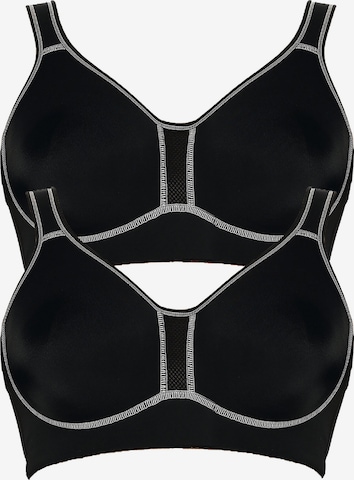 VIANIA Bra 'Performance' in Black: front
