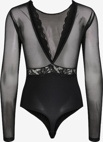 PIECES - Camisa body 'SICCA' em preto