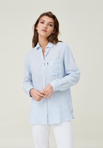 Lexington Blouse 'Isa' in Blauw: voorkant