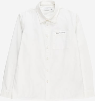 Calvin Klein Jeans Rovný strih Košeľa 'Ceremony' - biela: predná strana