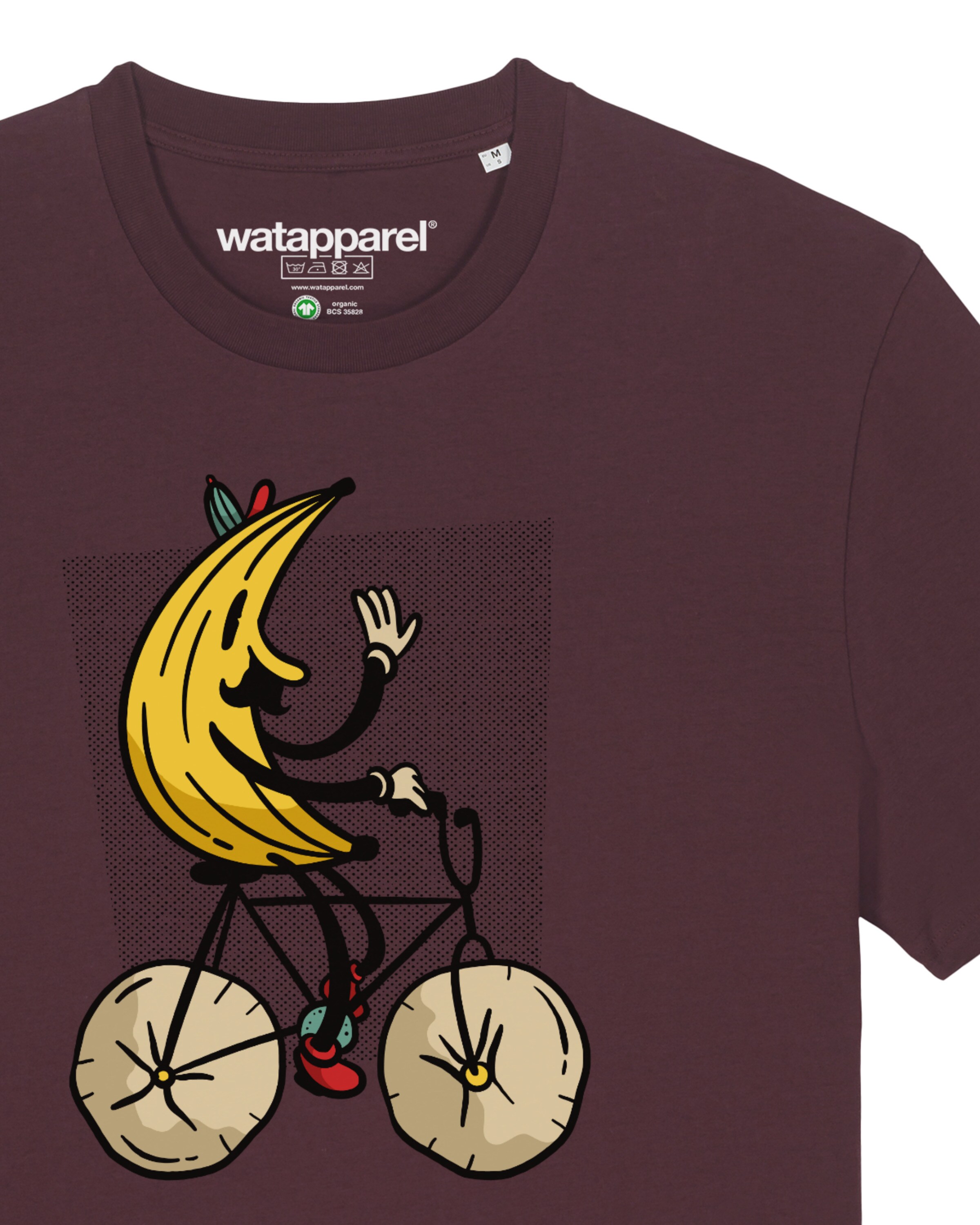 Watapparel Shirt ' Banana Rider ' in Red