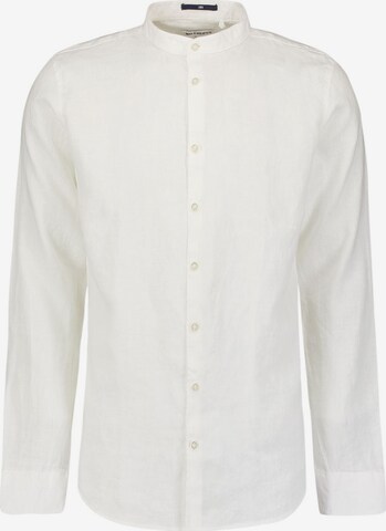 Coupe regular Chemise 'Granddad' No Excess en blanc : devant