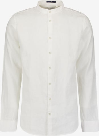 No Excess Regular fit Button Up Shirt 'Granddad' in White: front