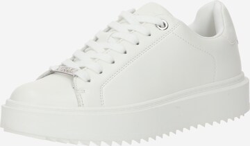 Baskets basses 'CATCHER' STEVE MADDEN en blanc : devant