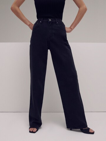 LENI KLUM x ABOUT YOU Wide leg Jeans 'Tyra' in Grijs: voorkant