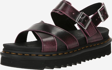 Dr. Martens Strap Sandals 'Voss II' in Purple: front