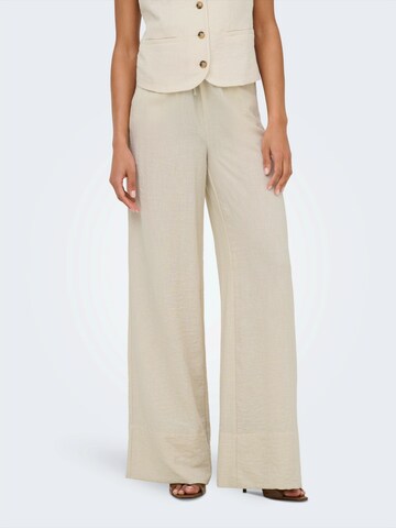 JDY Wide leg Trousers 'JDYCARA' in Beige: front