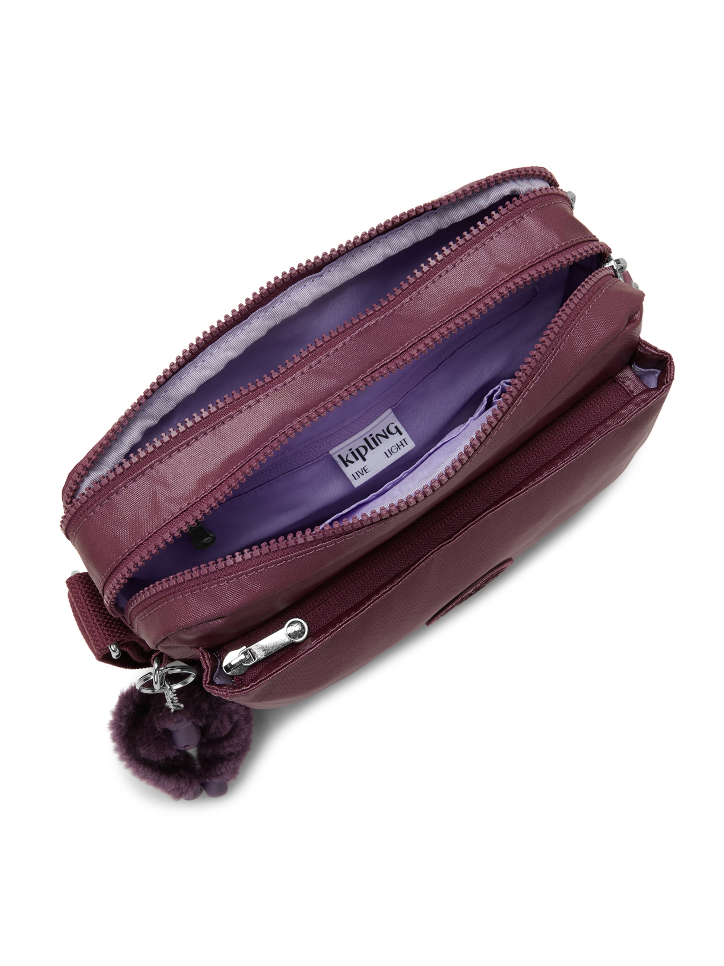 KIPLING Torba za čez ramo 'Abanu M' | rdeča barva