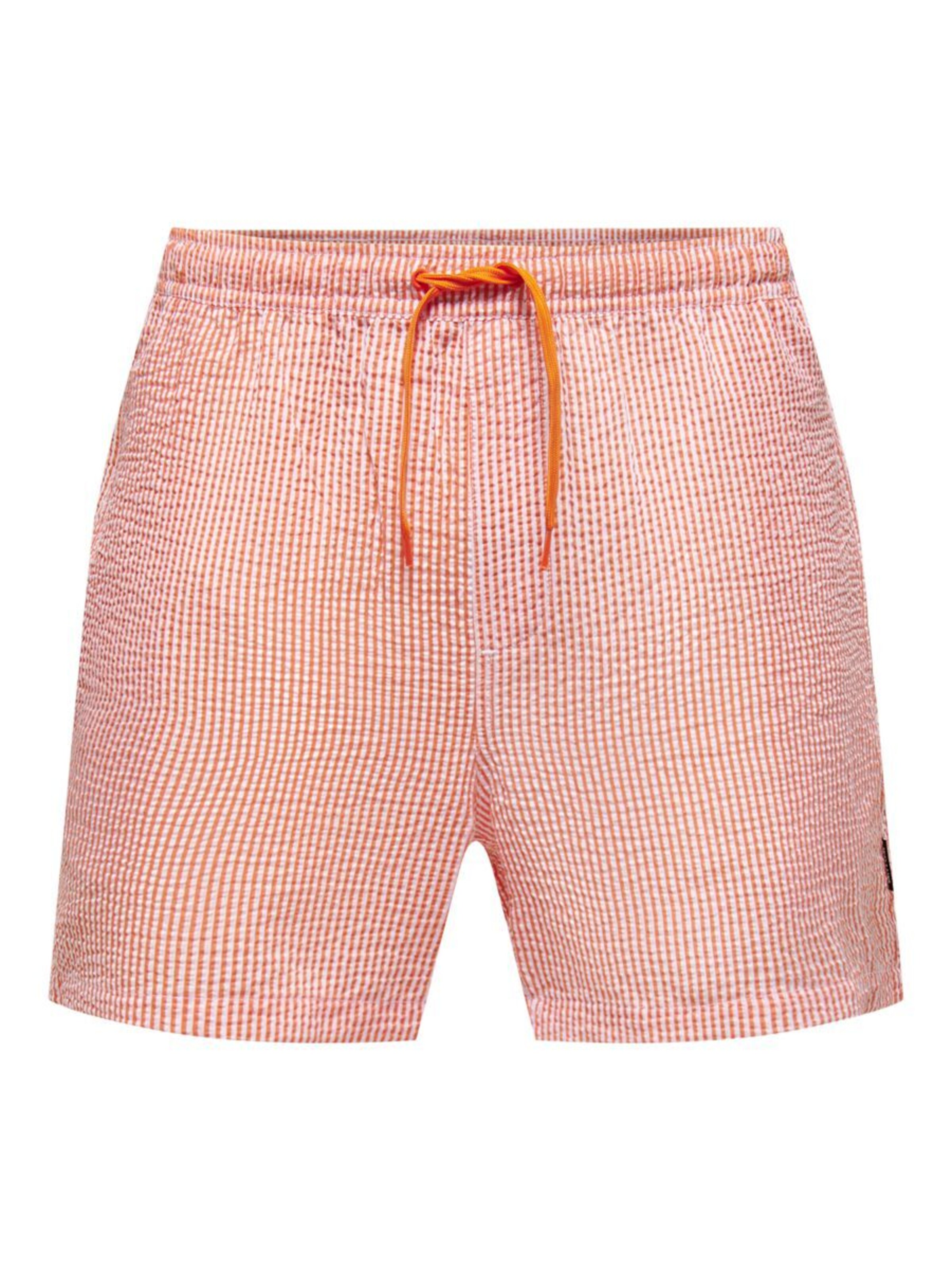 Only & Sons Badeshorts 'Ted' in Orange: Vorderseite