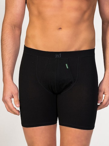 zd ZERO DEFECTS Boxershorts 'Cyclist Boxer' in Schwarz: Vorderseite