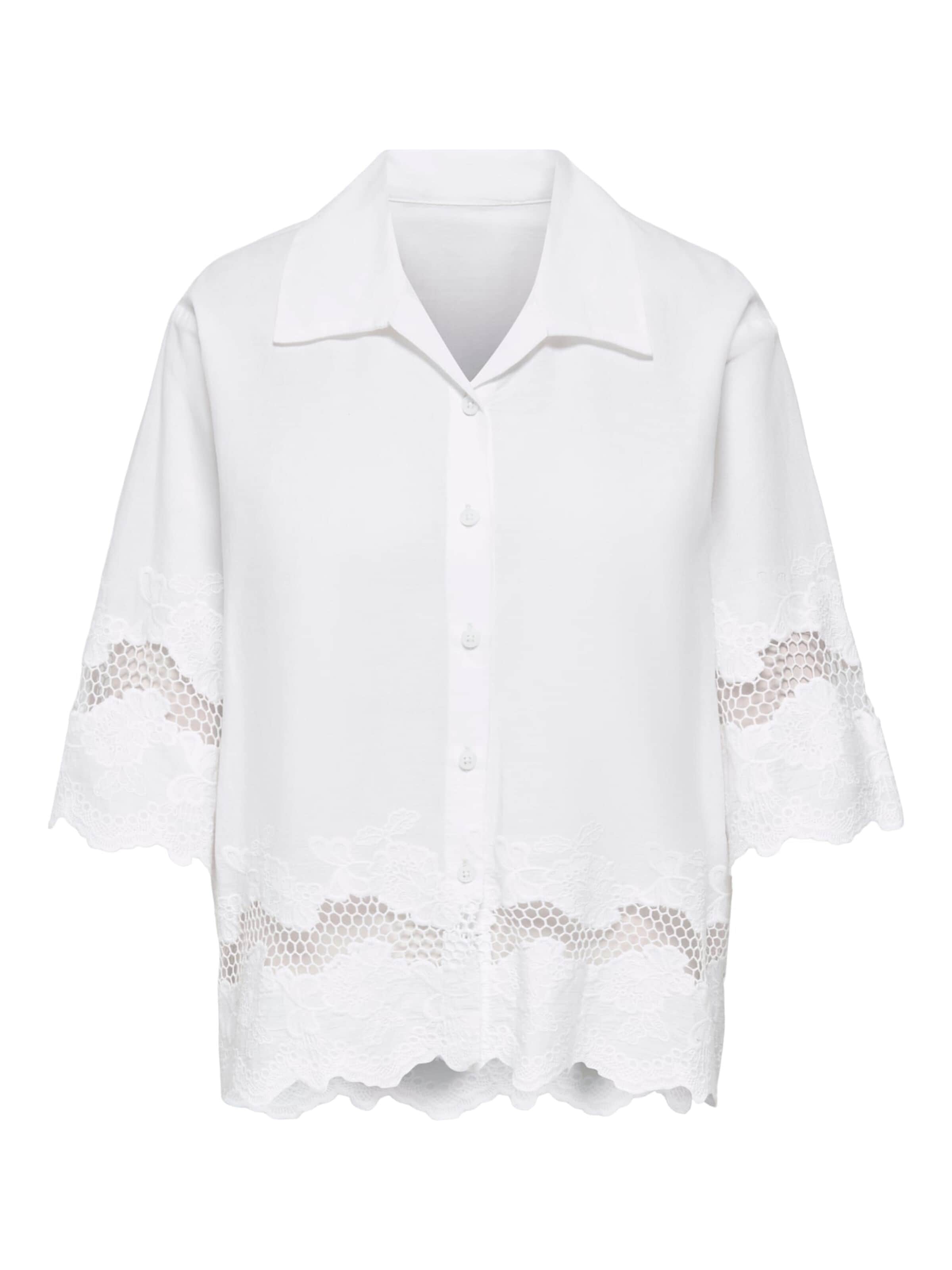 Jaqueline de Yong Blouse 'Svea' in Wit: voorkant