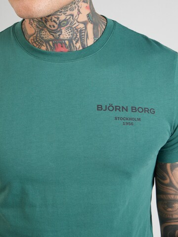 BJÖRN BORG Funktionsshirt 'ESSENTIAL' in Grün