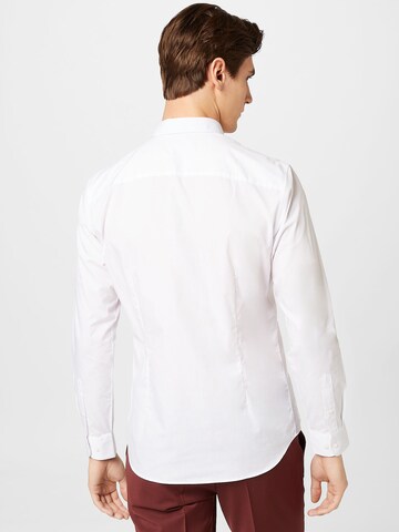 JACK & JONES Слим Рубашка 'JJJOE' в Белый