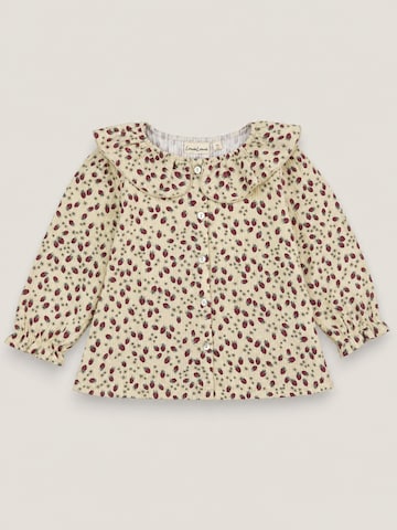 Chemisier 'Juliette ∼ Petit raspberries' LouieLouie en beige : devant