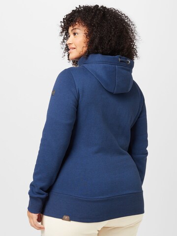 Ragwear Plus Zip-Up Hoodie 'NESKA' in Blue