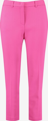 SAMOON Regular Trousers in Pink: front