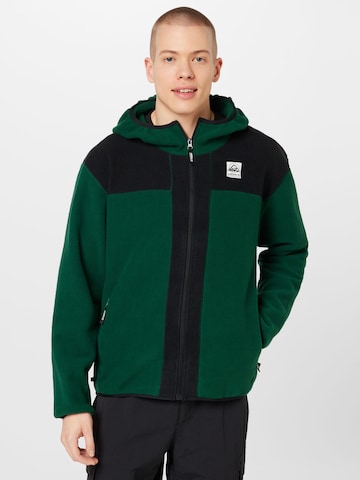 ADIDAS ORIGINALS Fleece Jacket 'Adventure Fc Full Zip Polar Fleece' in Green: front