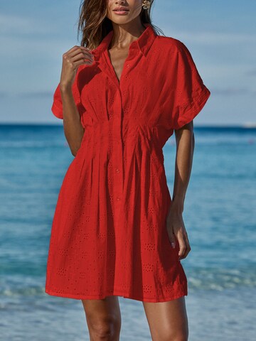 Lipsy Košeľové šaty - Červená