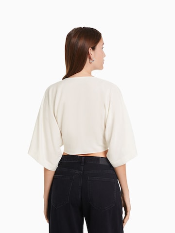 Bershka Blouse in Beige