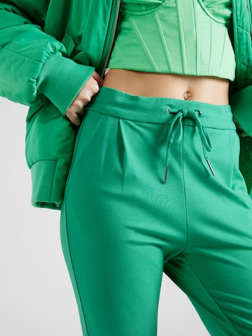 VERO MODA Tapered Bandplooibroek 'Eva' in Groen