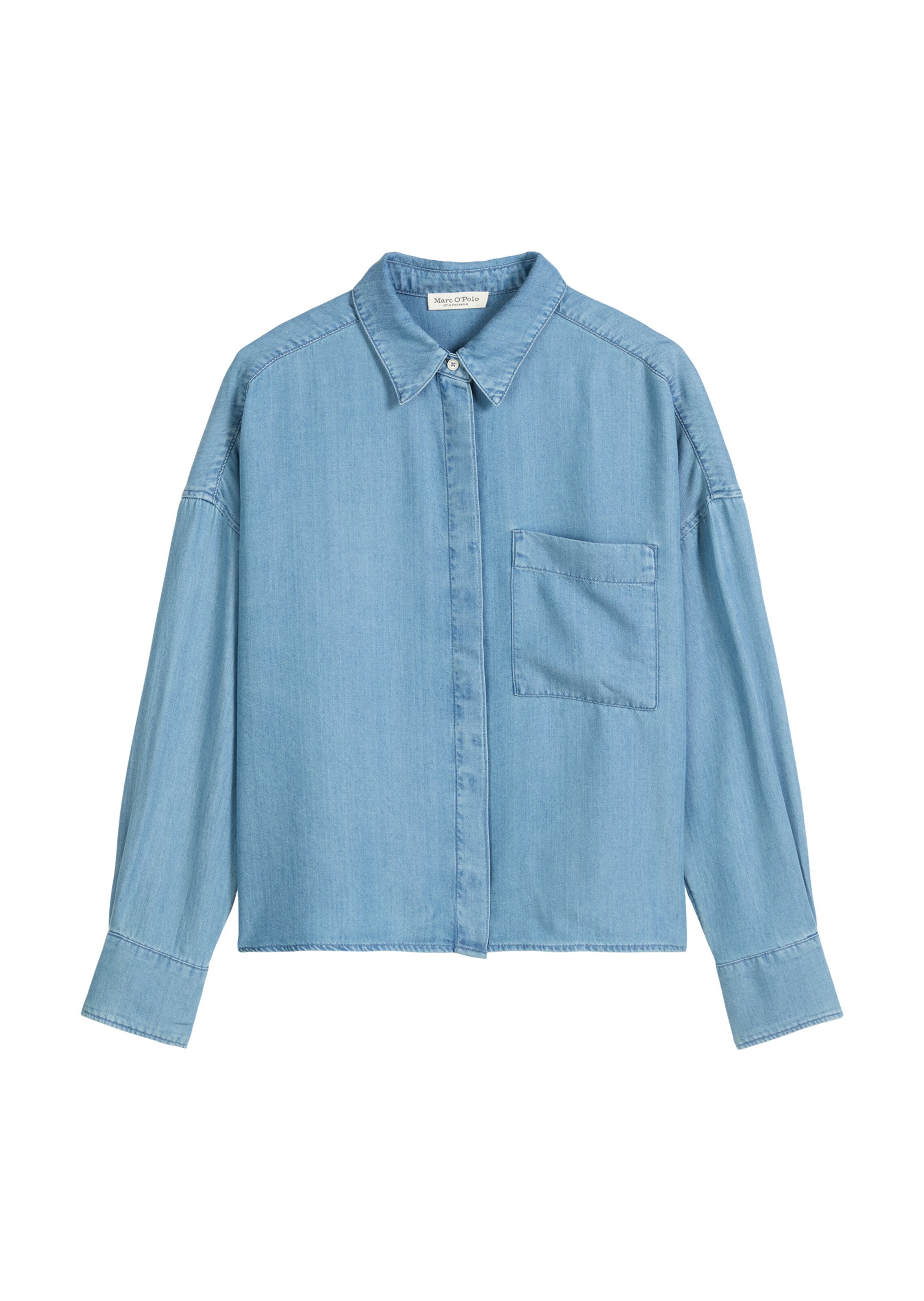 Marc O'Polo Blouse in Blauw: voorkant