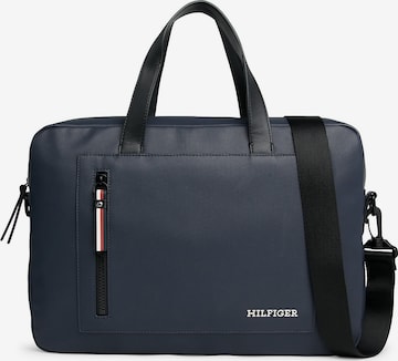 TOMMY HILFIGER Чанта за лаптоп в синьо: отпред