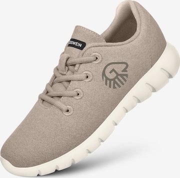 Baskets basses GIESSWEIN en beige : devant