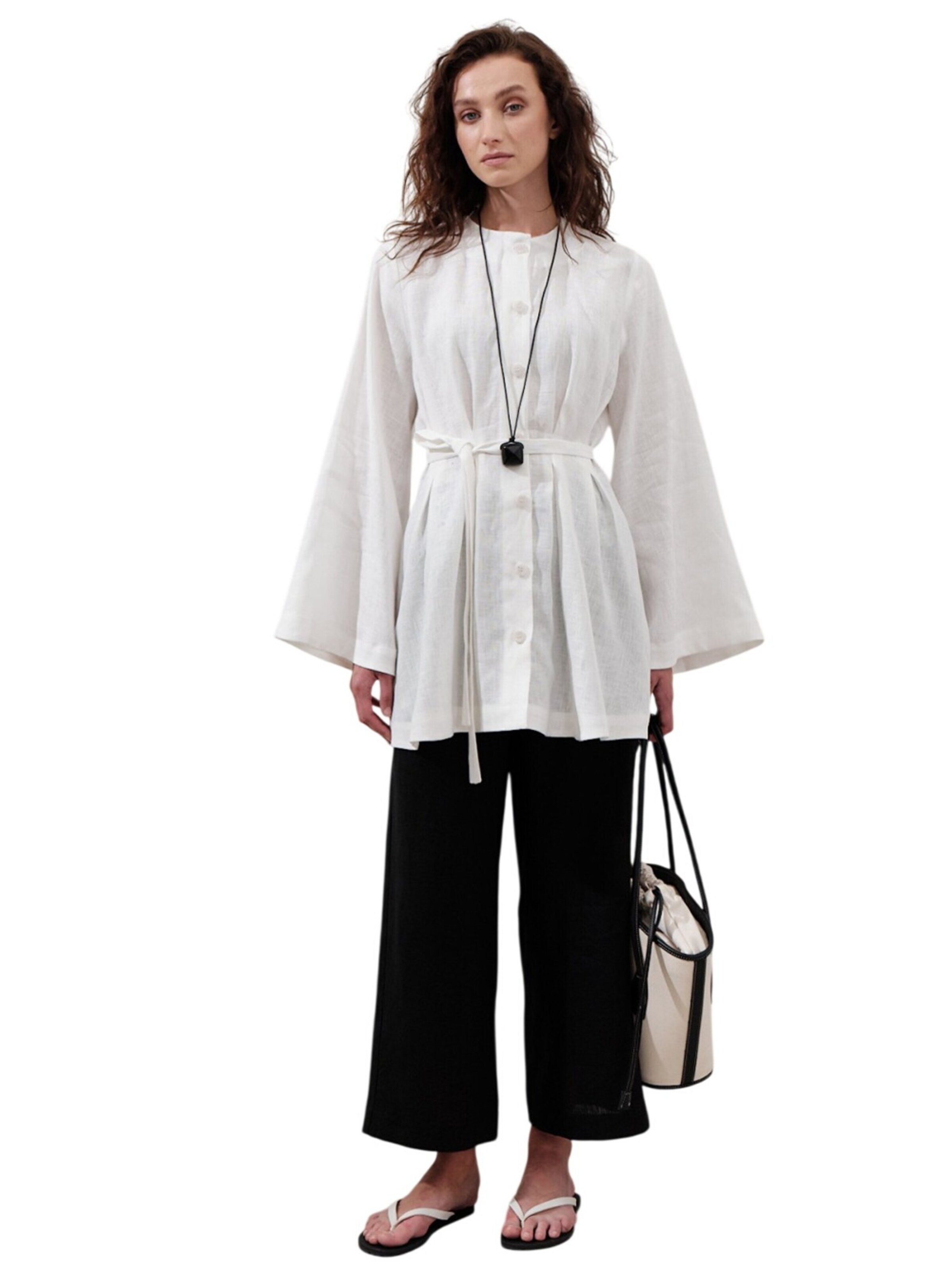 MANUKA Tuniek in Beige: voorkant