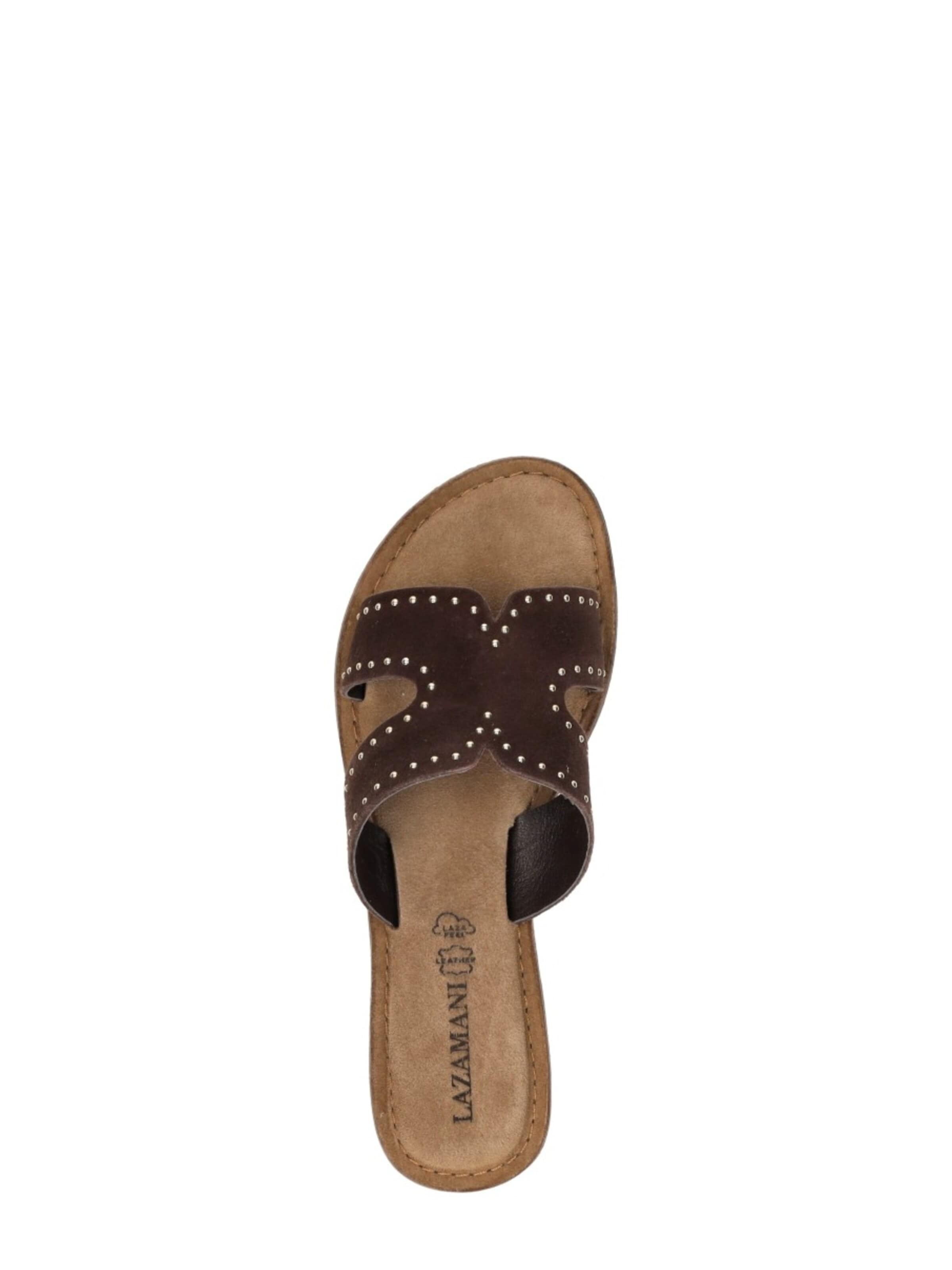 LAZAMANI Huisschoenen 'Lina' in Bruin