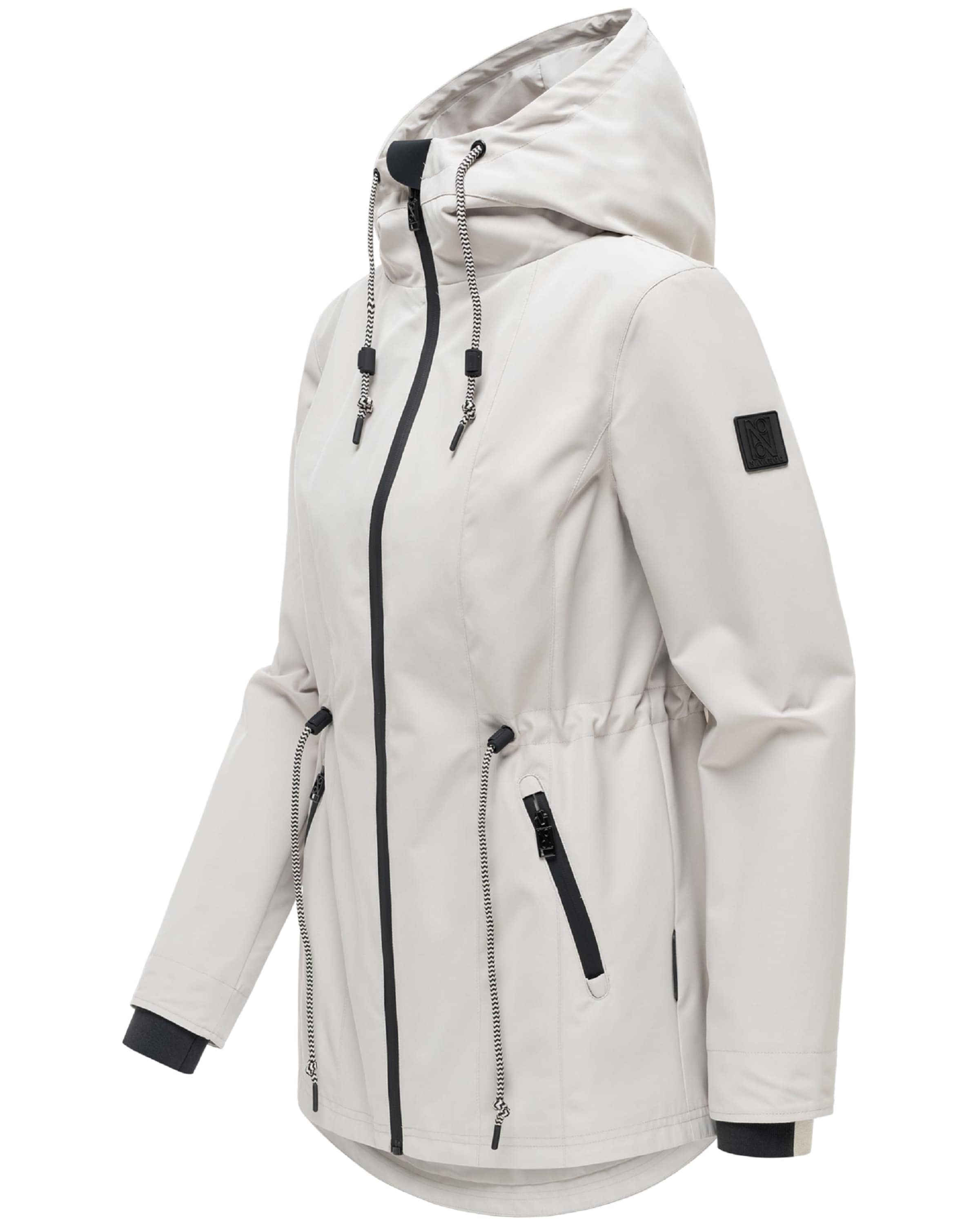 NAVAHOO Between-seasons parka 'Blumentanz 14' in Beige