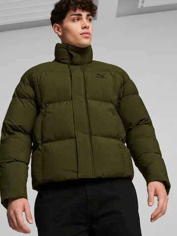 PUMA Zimní bunda – zelená: přední strana