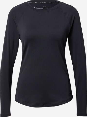 UNDER ARMOUR Performance Shirt 'Rush' in Black: front